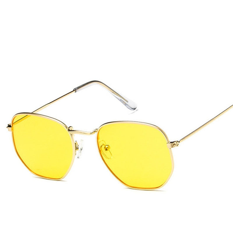 Luxuriöse Hexagonale Unisex Sonnenbrille